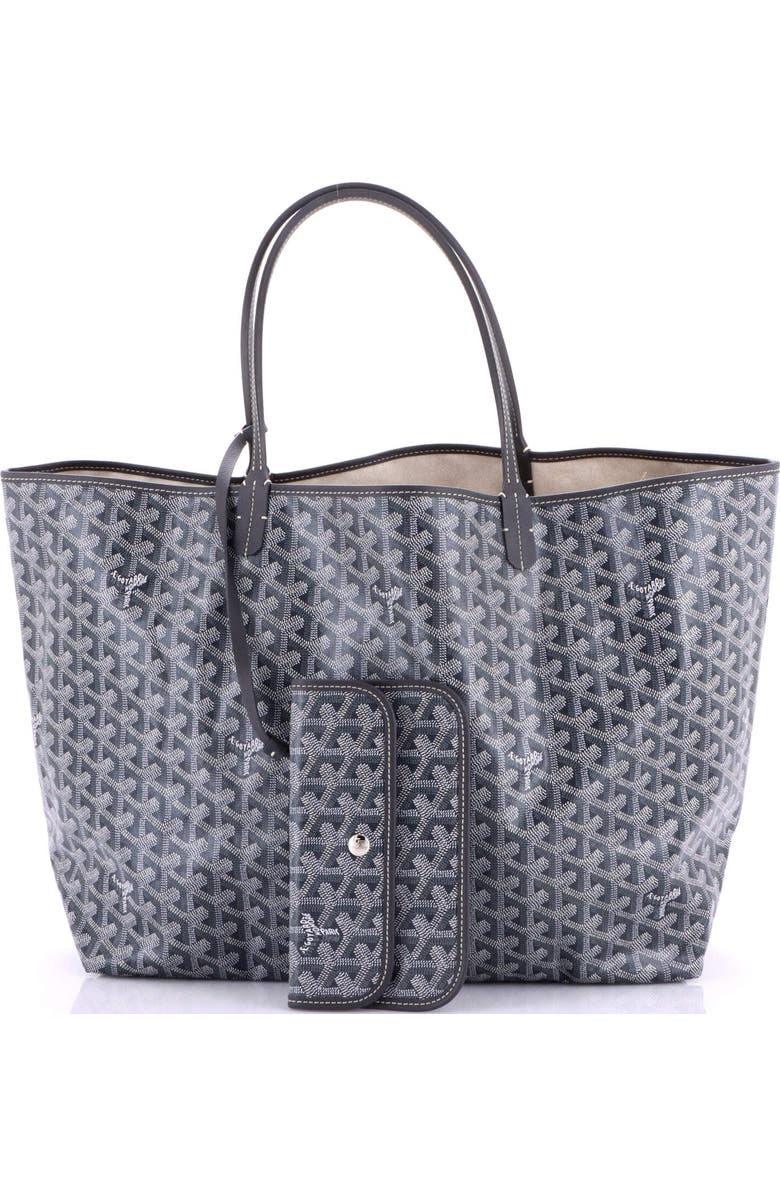 Pre-Owned Goyard Saint Louis Tote Coated Canvas GM, Alternate, color, Gray