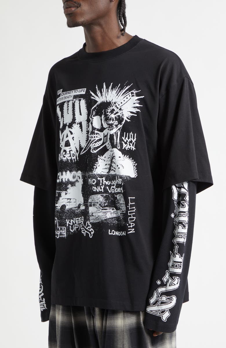 LU'U DAN Double Deck Graphic T-Shirt, Alternate, color, Punk Flyer