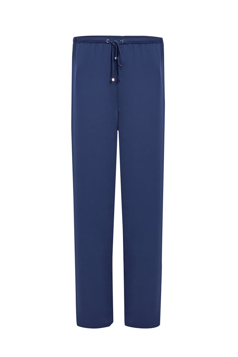Elastic Waist Drawstring Regular Pants, Alternate, color, NAVY