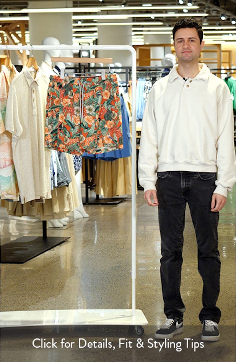 Naples Toucan Paradise Swim Trunks, sales video thumbnail