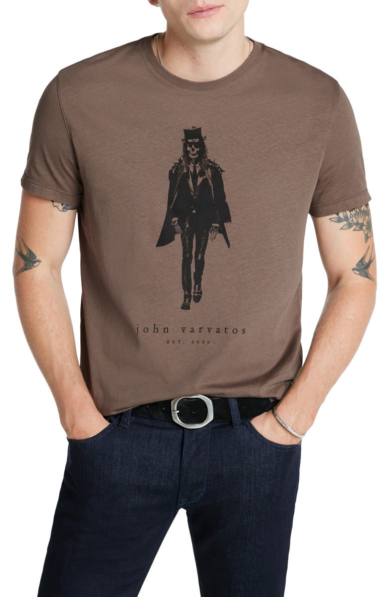 John Varvatos Walking Dead Graphic T-Shirt, Main, color, Elephant