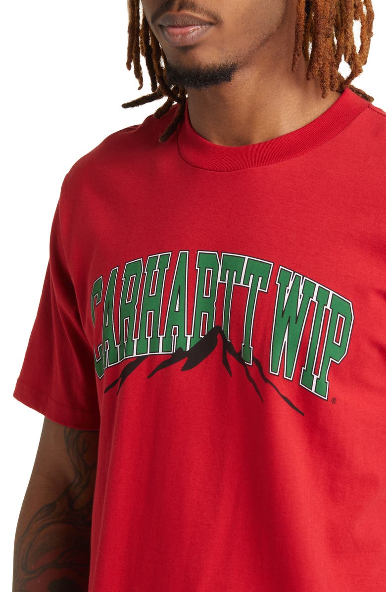 Carhartt Work In Progress Mountain College Organic Cotton Graphic T-Shirt, Alternate, color,