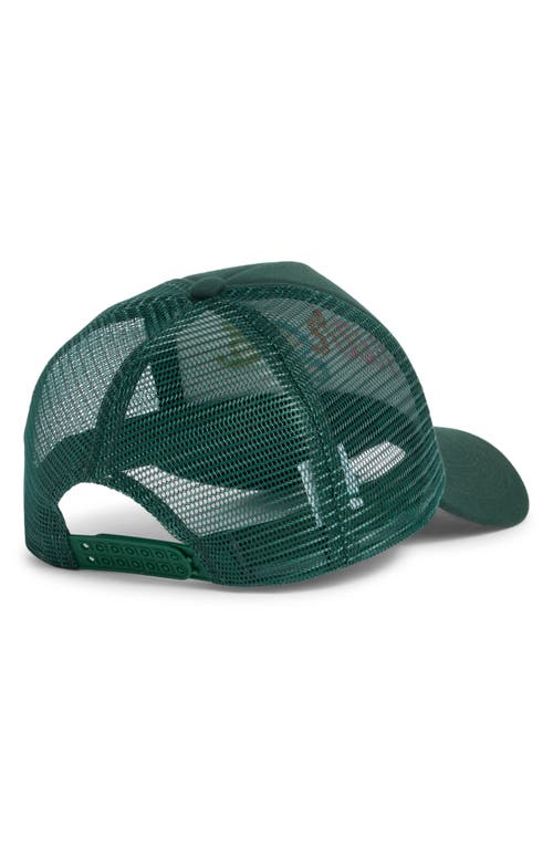 Worn/west Margs Embroidered Rope Trucker Hat In Green