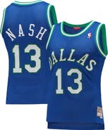 Mitchell & Ness Women's Mitchell & Ness Steve Nash Blue Dallas Mavericks 1998/99 Hardwood Classics Swingman Jersey