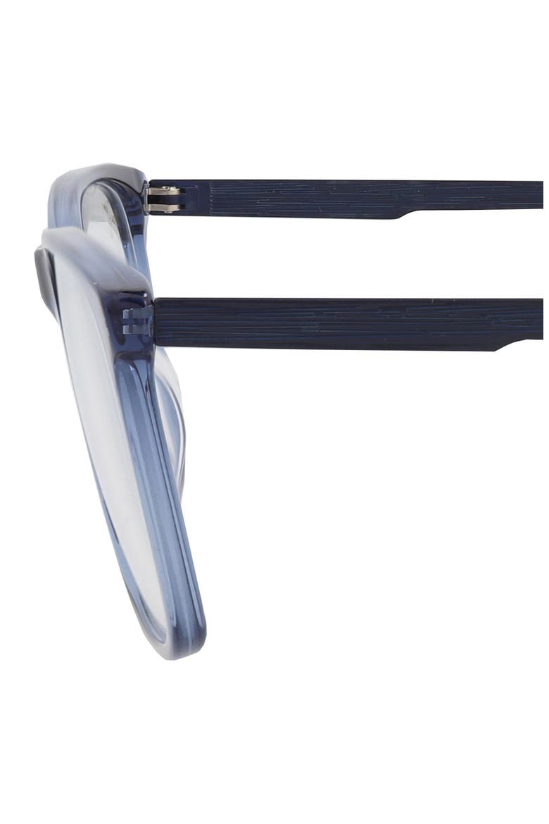 Core Optical 56mm Rectangular Reading Glasses, Alternate, color, BLUE BLUE TRANSPARENT