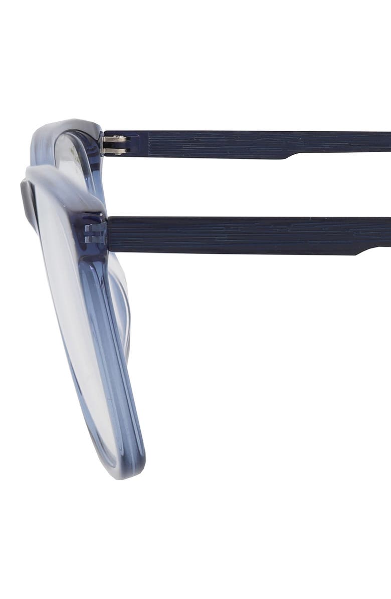 Maui Jim Core Optical 56mm Rectangular Reading Glasses, Alternate, color, Blue Blue Transparent