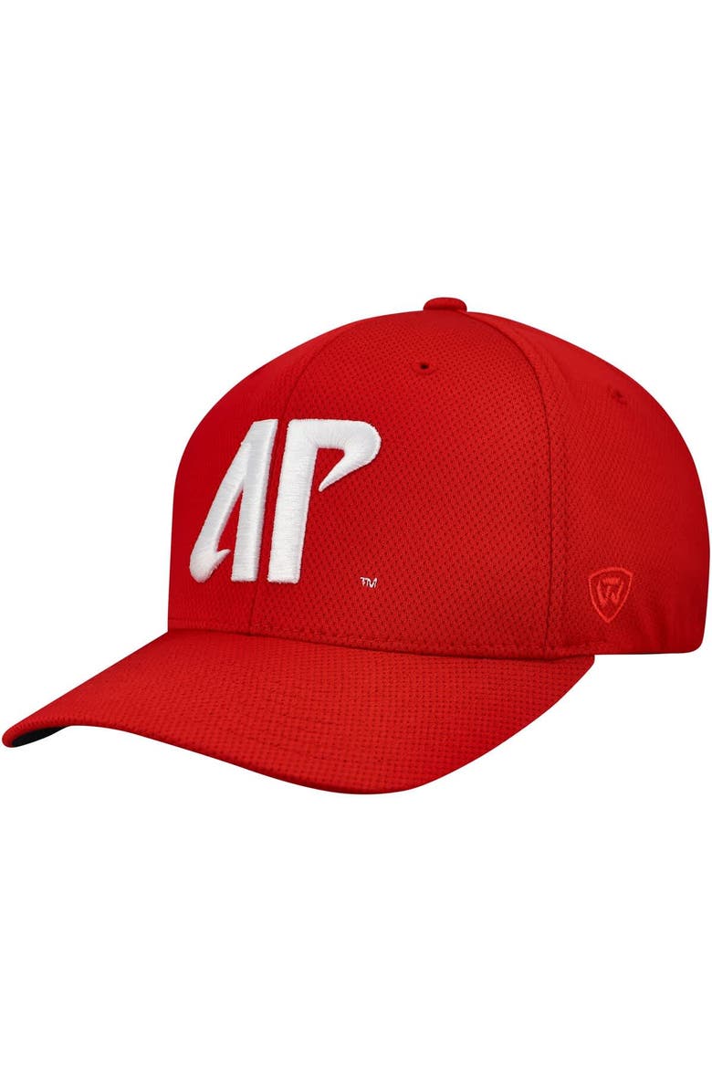 TOP OF THE WORLD Men's Top of the World Red Austin Peay State Governors Reflex Performance Flex Hat, Alternate, color, Red