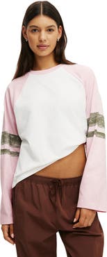 COTTON ON BODY Women's Active Graphic Raglan Tee