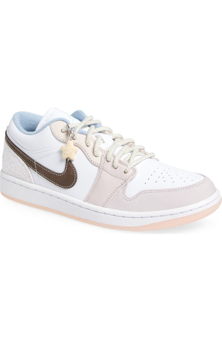 Jordan Air Jordan 1 Low Sneaker, Main, color, White/ Ironstone/ White/ Pink