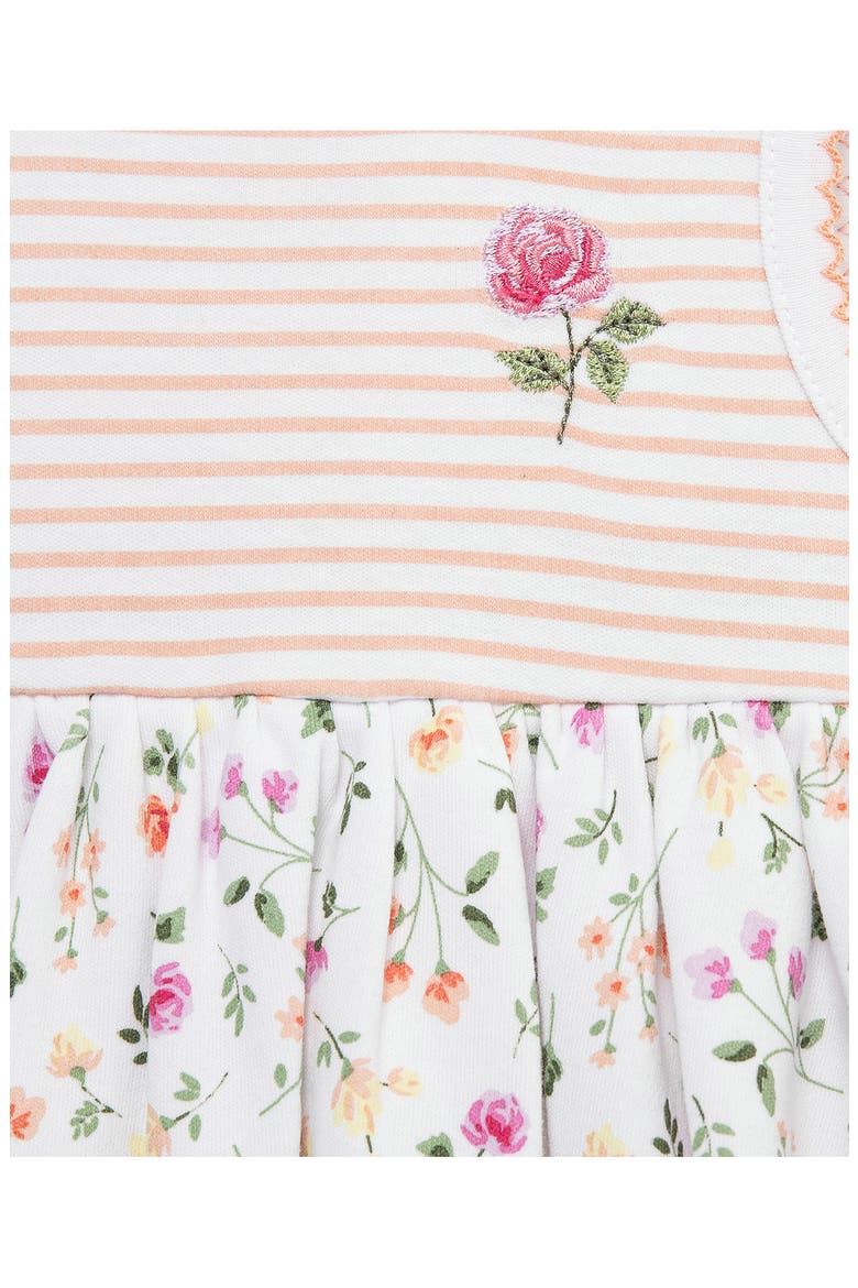 Kids' Floral Popover Bodysuit & Hat, Alternate, color, PINK