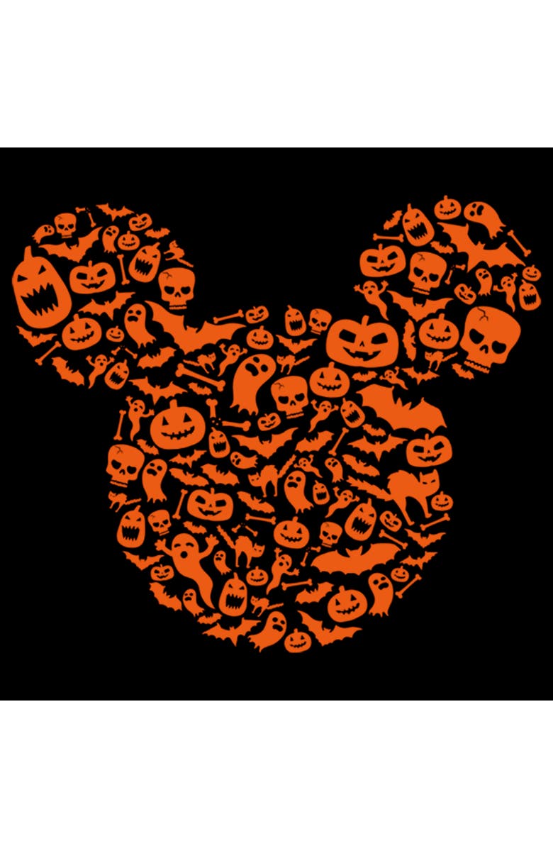 Mickey & Friends Men's Mickey & Friends Halloween Silhouette  Graphic T-Shirt, Alternate, color, Black