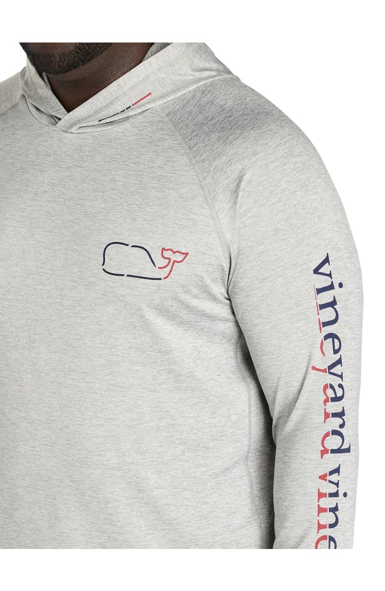 vineyard vines Big & Tall Long-Sleeve Whale Hoodie T-Shirt, Alternate, color, 