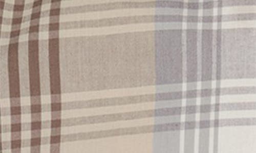 Calvin Klein Kids' Plaid Long Sleeve Button-up Shirt In Gray