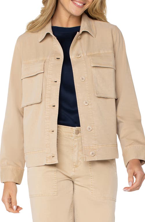 Liverpool Los Angeles Cargo Jacket In Cappuccino