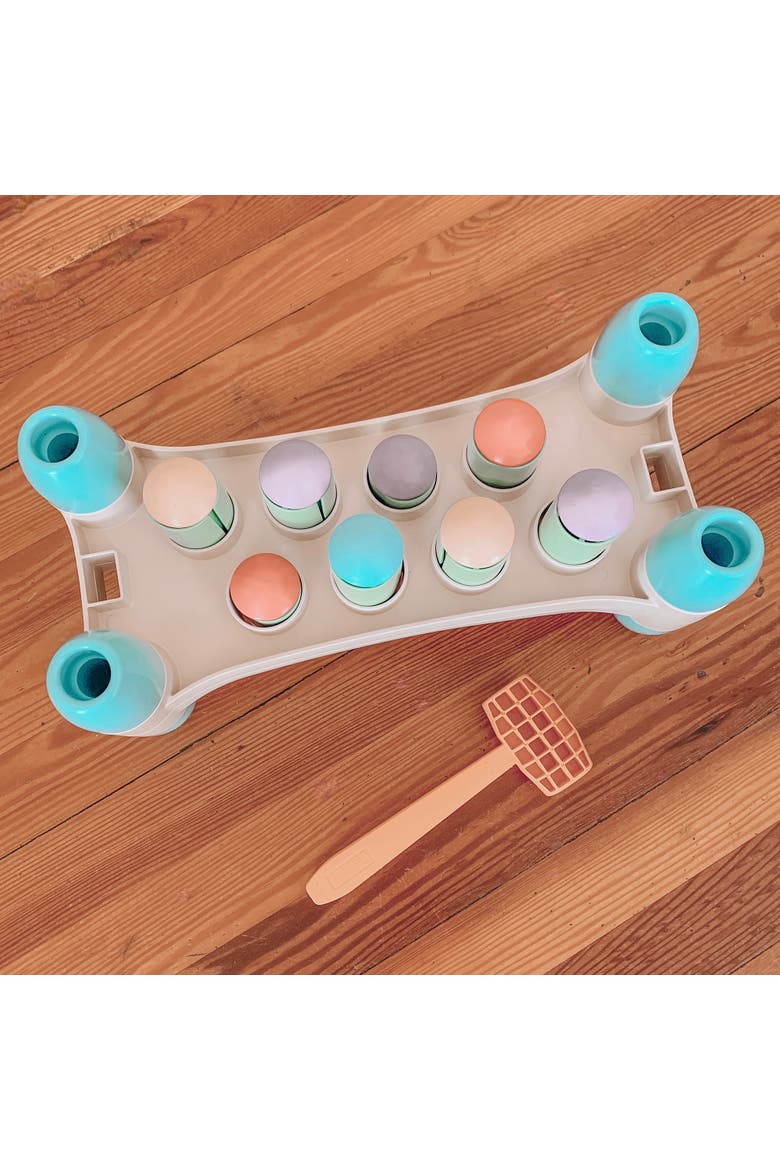 Playeco+ Hammer Peggy Peg Pounding Toy, Interactive Colorful Board, Alternate, color, Multicolored