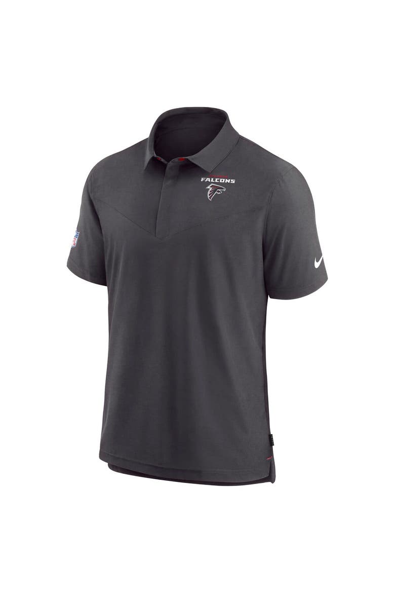 Men's Nike Black Atlanta Falcons Sideline Lockup Performance Polo, Alternate, color, Black