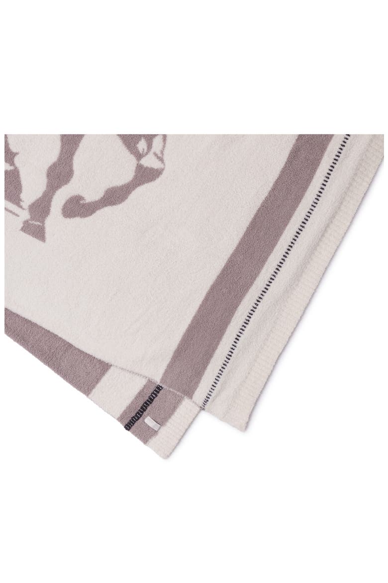CozyChic® Stallion Jacquard Throw Blanket, Alternate, color, CREAM MULTI