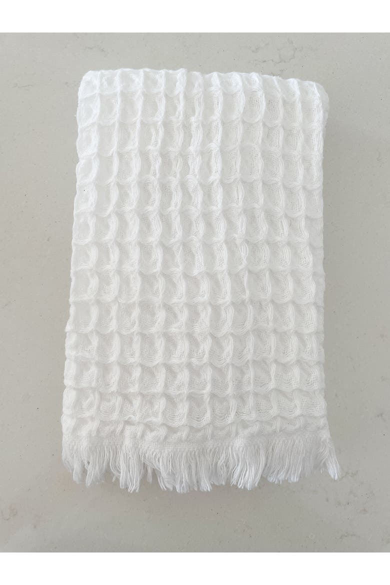 Turkish Cotton Waffle Hand Towel - Set of 2, Main, color, White