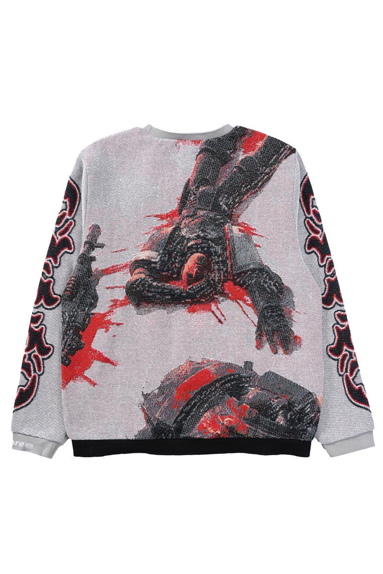 Dead Soldier Sweatshirt, Alternate, color, GRAY