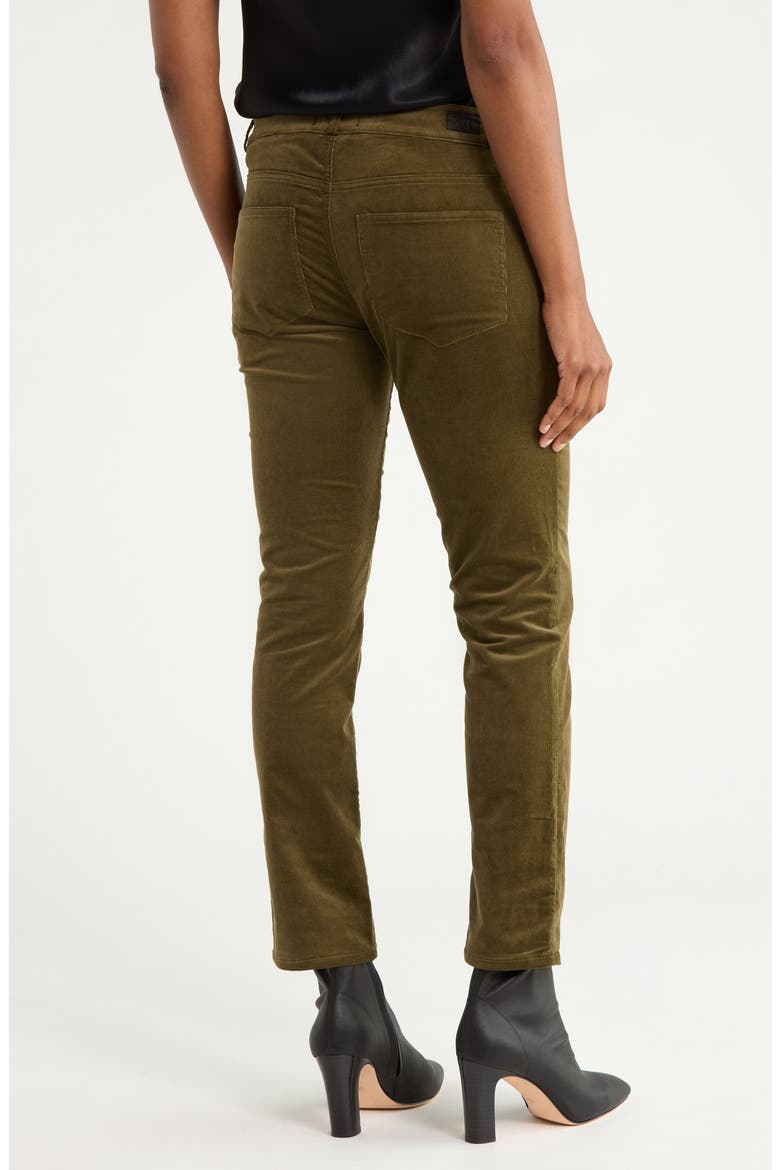 Maternity Cindy High Waist Straight Leg Corduroy Jeans, Alternate, color, DARK BRUSHED OLIVE