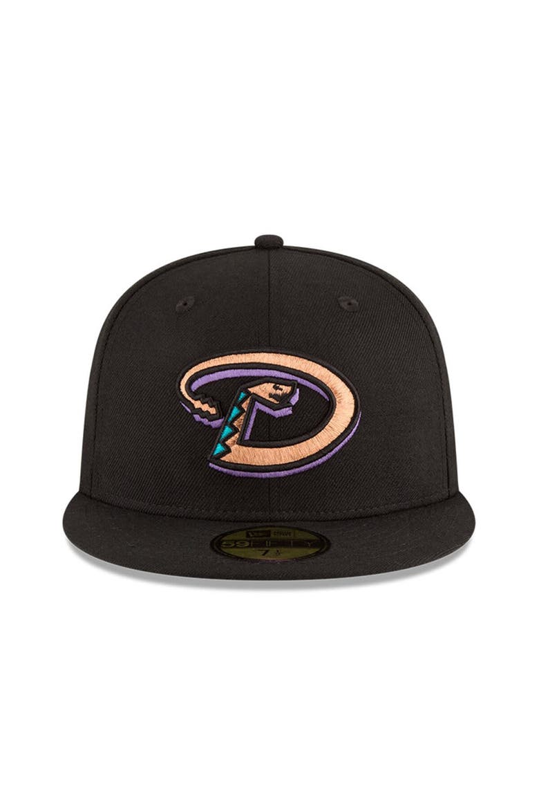 Men's New Era Black Arizona Diamondbacks 2001 World Series Wool 59FIFTY Fitted Hat, Alternate, color, Black