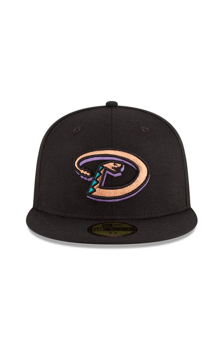 New Era Men's New Era Black Arizona Diamondbacks 2001 World Series Wool 59FIFTY Fitted Hat, Alternate, color, Black