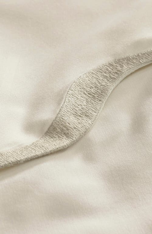 Boll & Branch Signature Curved Edge Organic Cotton Sheet Set In Cream/sand