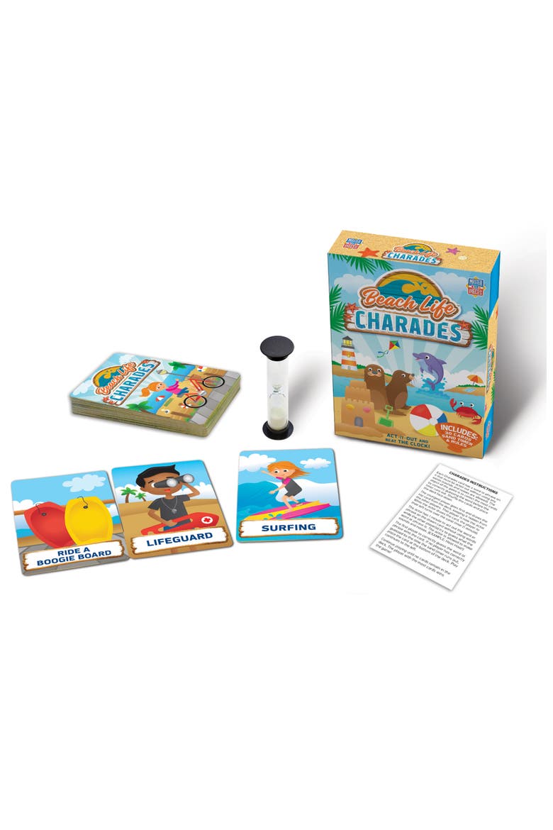 Beach Life Charades Card Game, Alternate, color, Multicolor