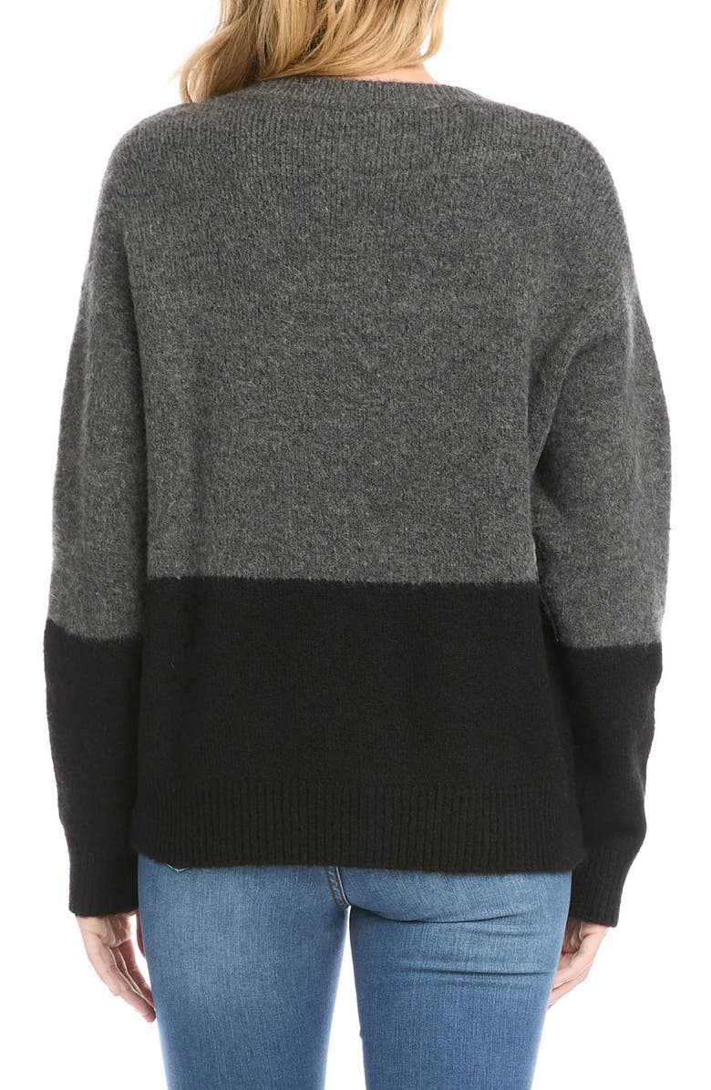 Karen Kane Colorblock Crewneck Sweater, Alternate, color, 