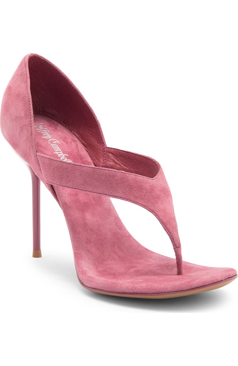 Jeffrey Campbell Rhian Stiletto Sandal, Main, color, Dusty Rose Suede