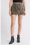 Leopard Studded Stretch Twill Skirt