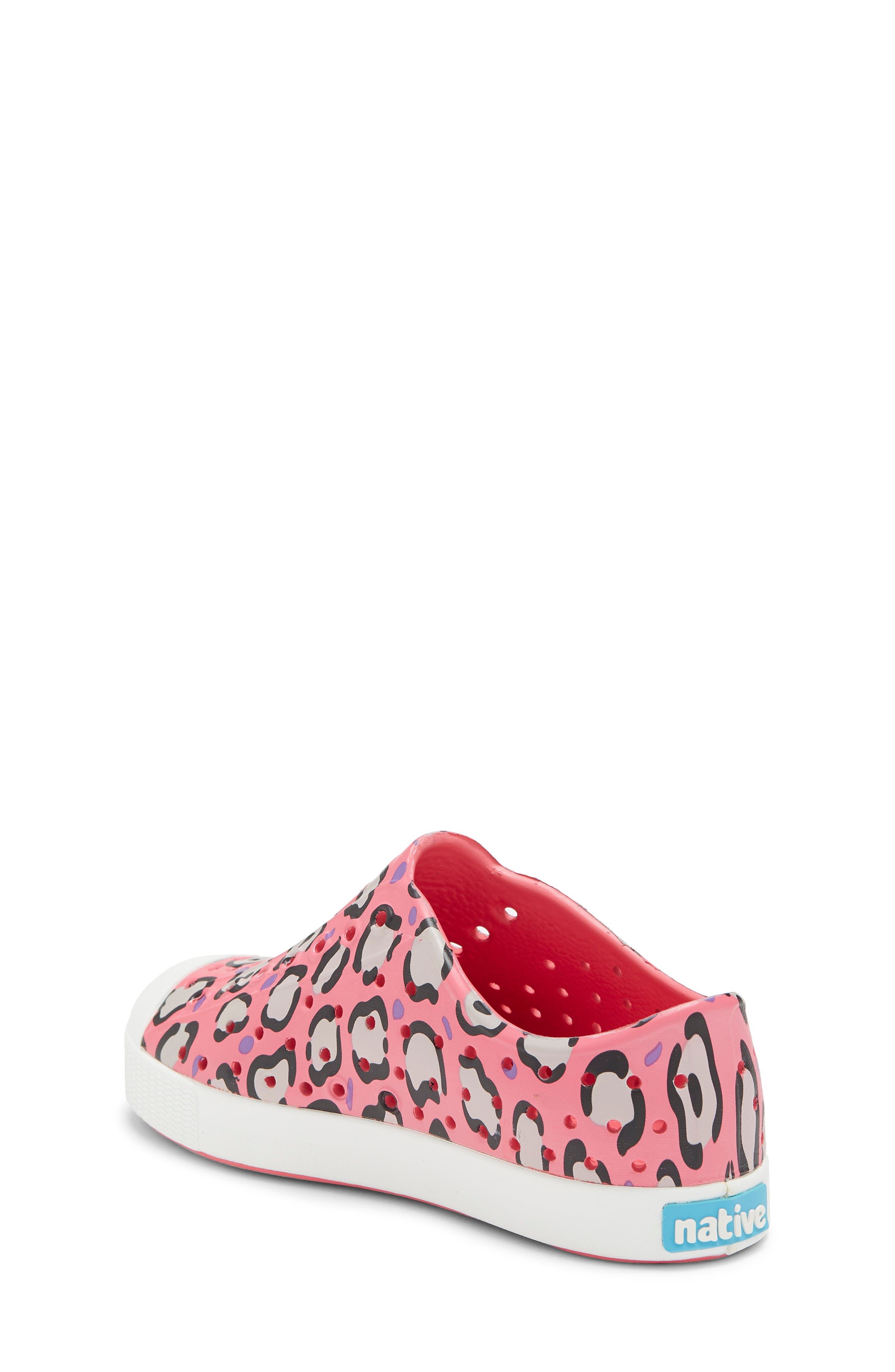 Jefferson Print Slip-On Sneaker, Alternate, color, PINK/ SHELL WHITE/ LEOPARD