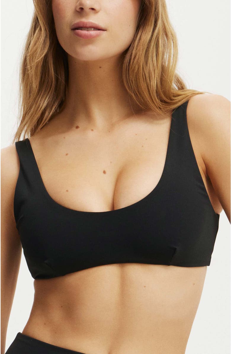 COTTON ON BODY Women's Smoothing Plunge Front Bikini Top, Main, color, 