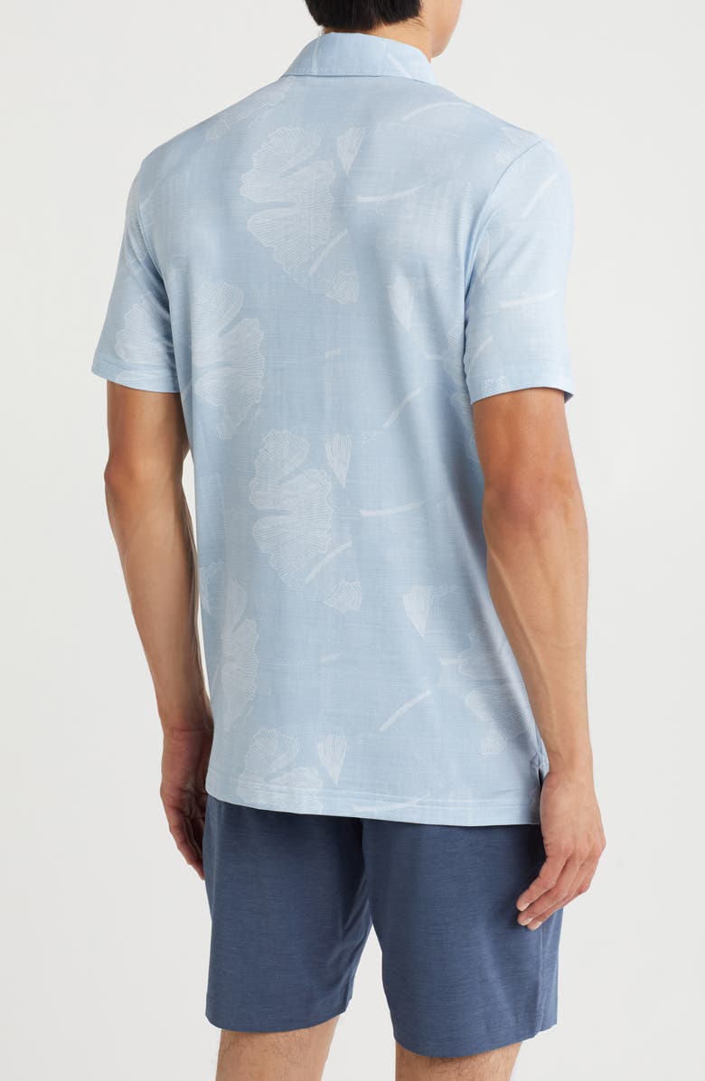 TravisMathew Flower Featherweight Polo, Alternate, color, Heather Dusty Blue