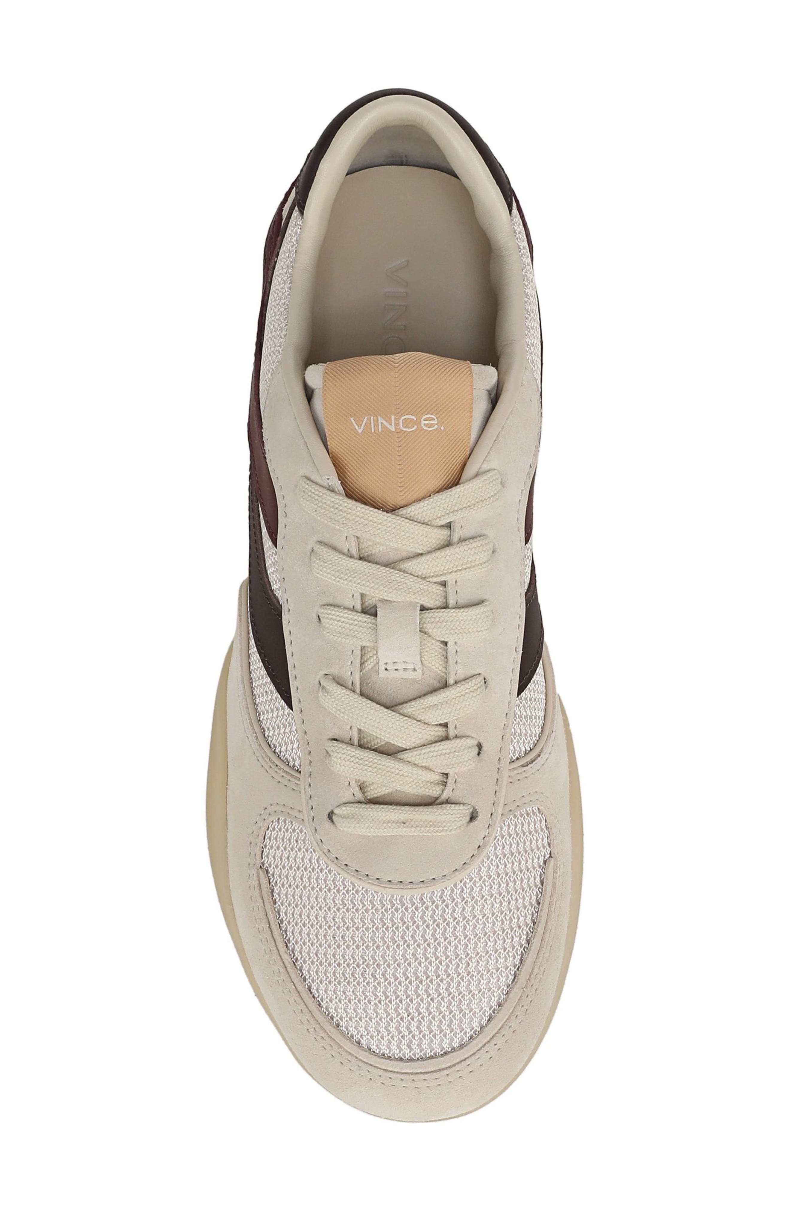 Echo Trainer Leather Sneaker, Alternate, color, MOONLIGHT/ GANACHE