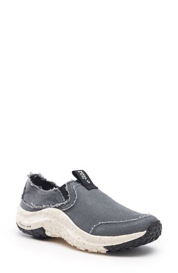 Holo Footwear Athena Moc Slip-on Shoe In Charcoal
