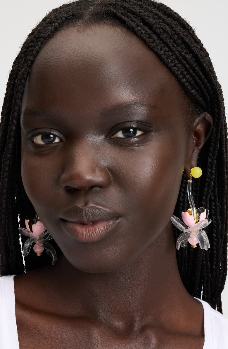 Kate Spade New York bright orchid drop earrings, Alternate, color,