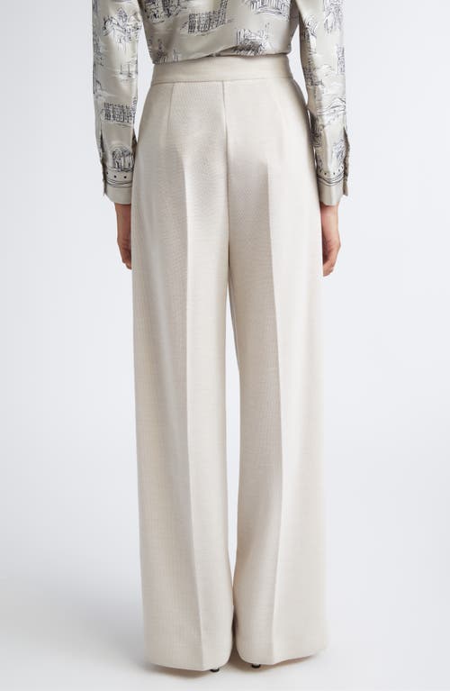 Max Mara Attina Jersey Trousers In White