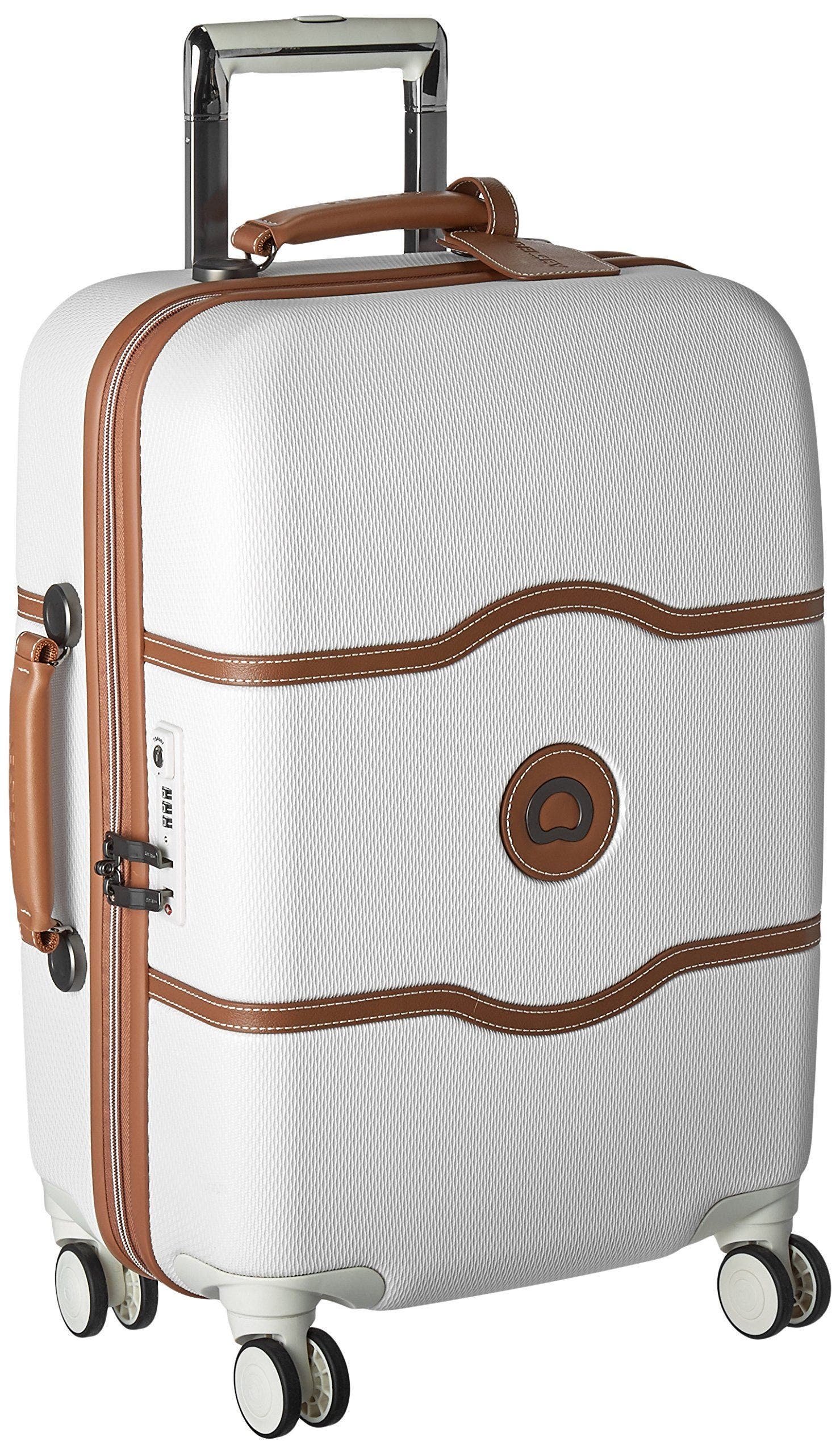 Delsey Paris Chatelet 21" Inch Carry On Hardside Luggage with Spinner Wheels (with brake), Champagne, Main, color, Champagne