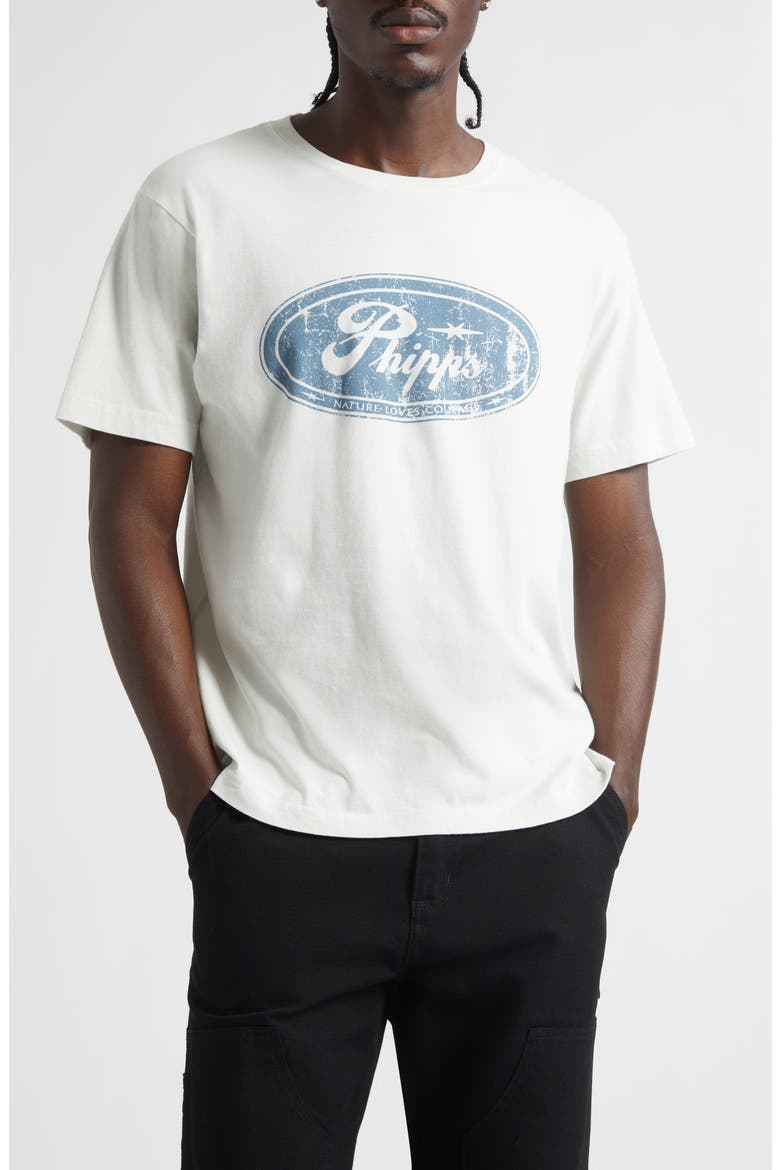 Trucker Logo Graphic T-Shirt, Main, color, WHITE