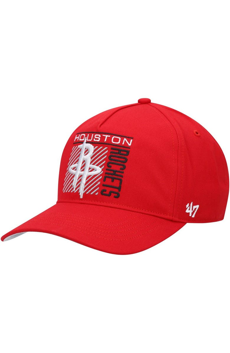 '47 Men's '47 Red Houston Rockets Reflex Hitch Snapback Hat, Main, color, 