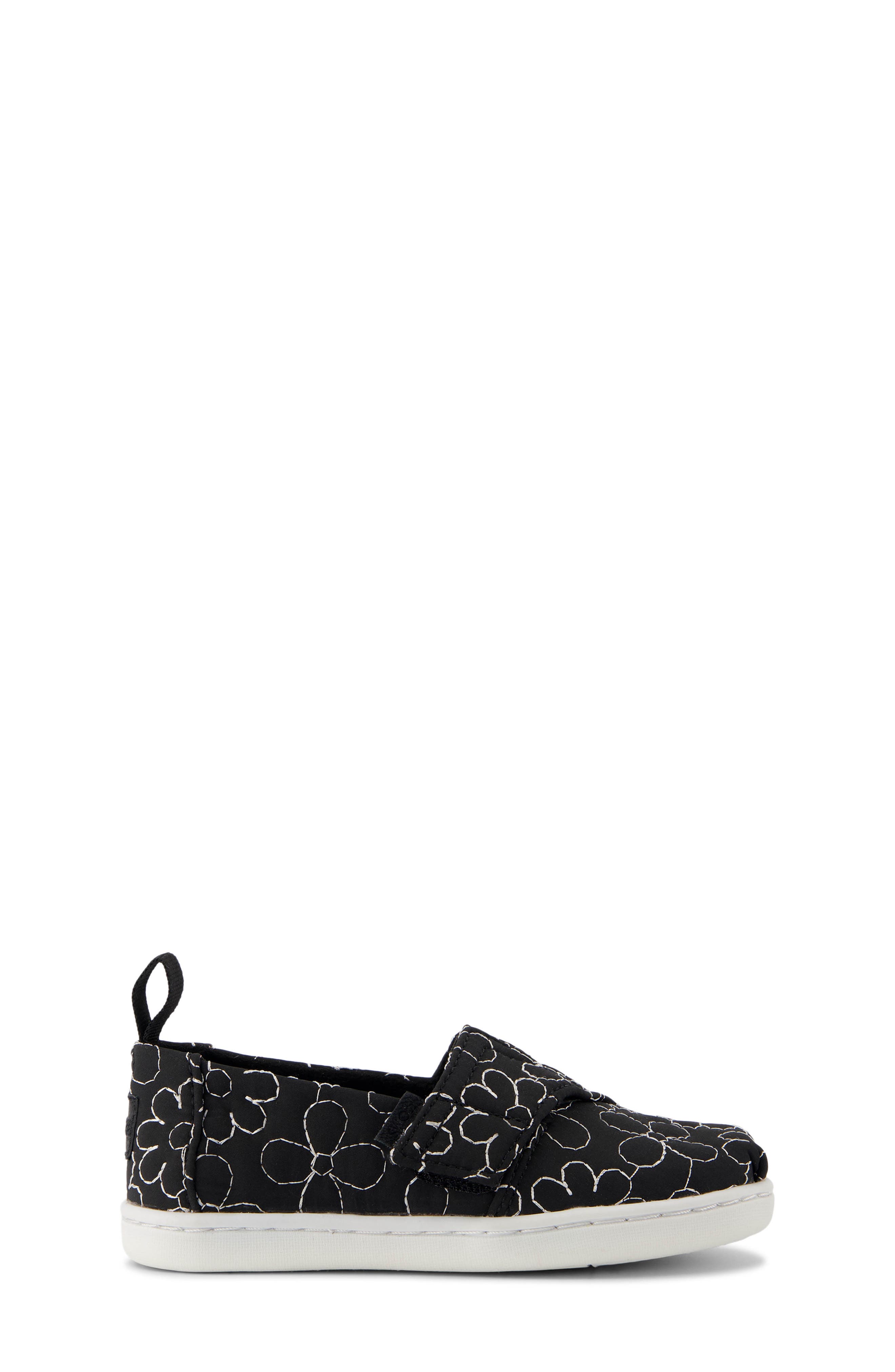 TOMS Kids' Alpargata Slip-On Sneaker, Alternate, color, Black