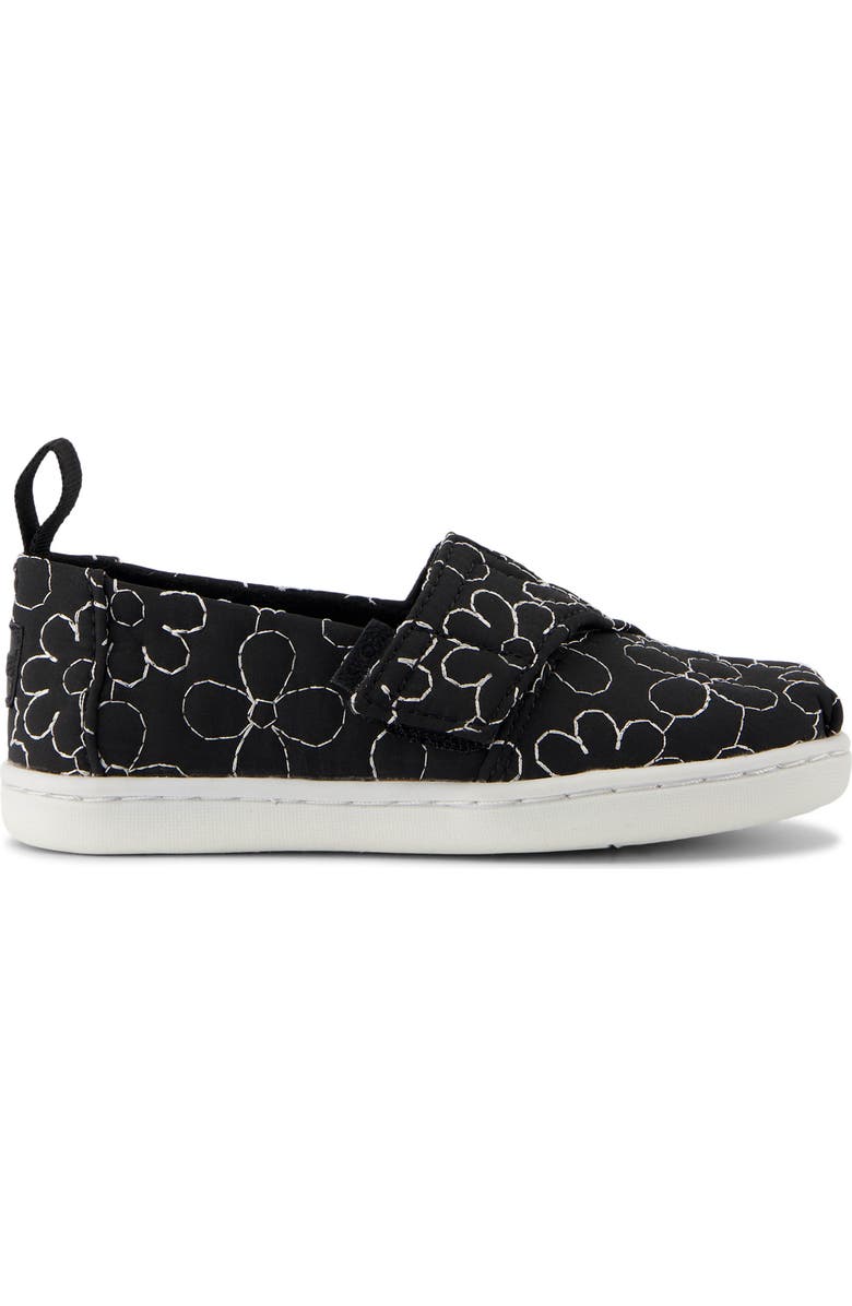TOMS Kids' Alpargata Slip-On Sneaker, Alternate, color, Black