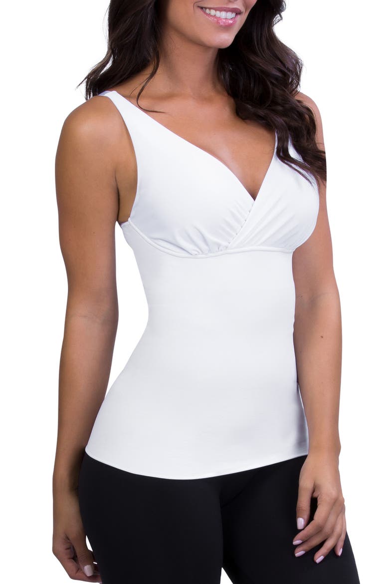 Post Maternity Compression & Nursing Tank, Alternate, color, WHITE
