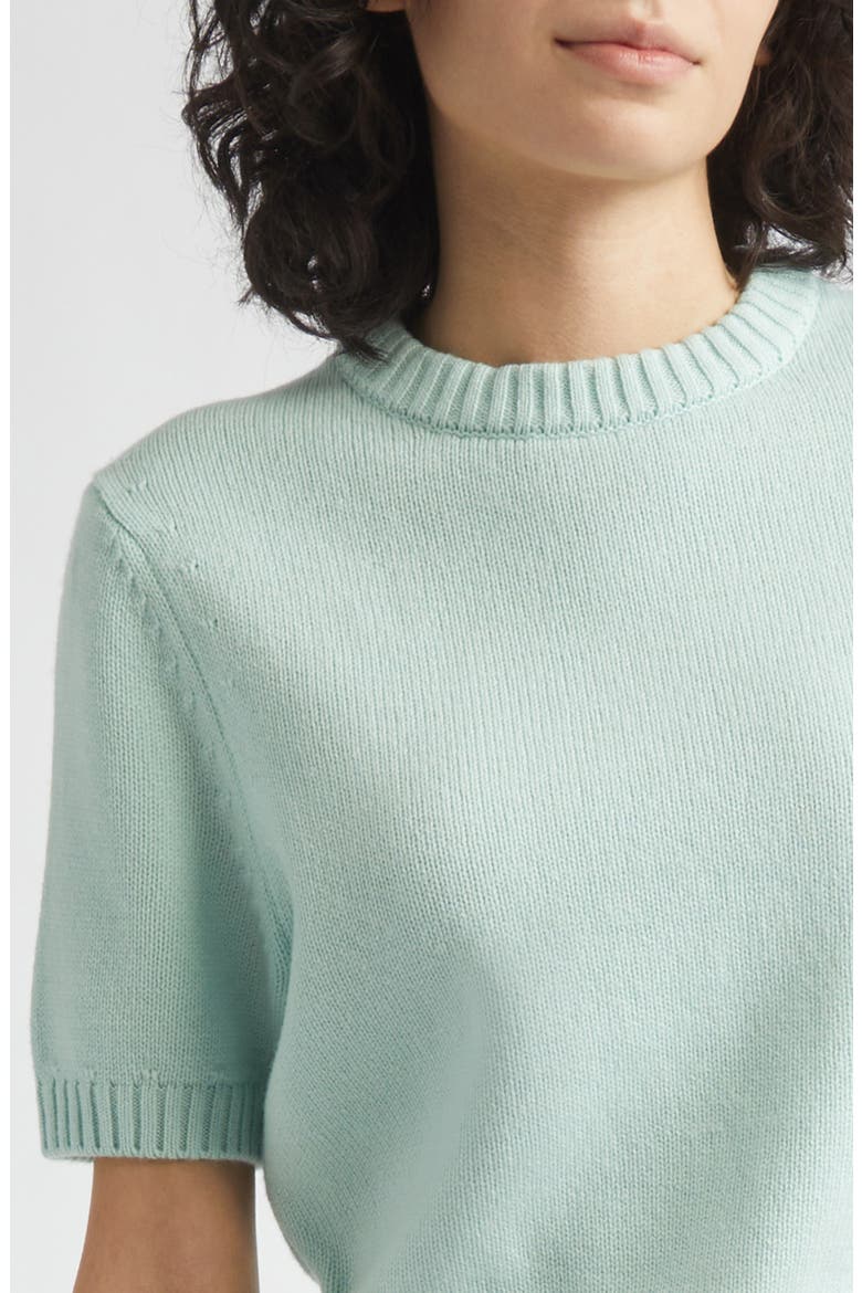 Elsie Wool & Cashmere Sweater, Alternate, color, SEAFOAM
