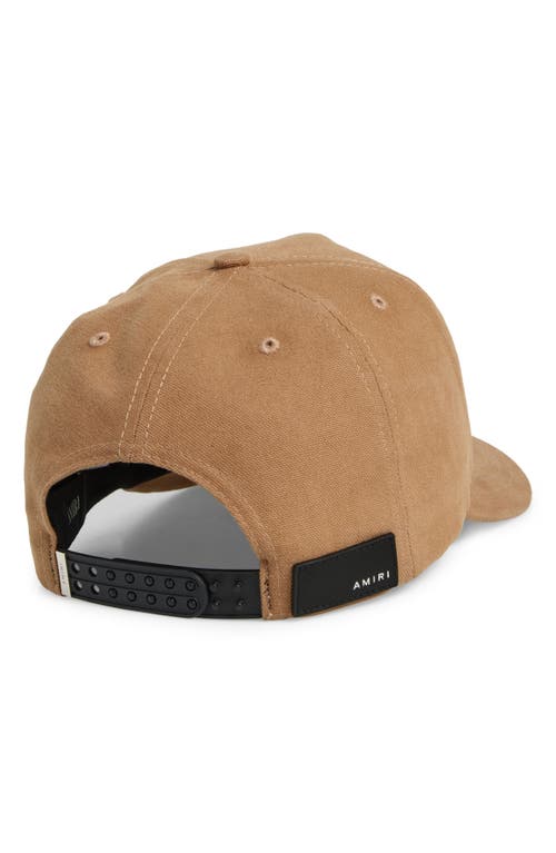 Amiri Ma Cotton Canvas Baseball Cap In Brown