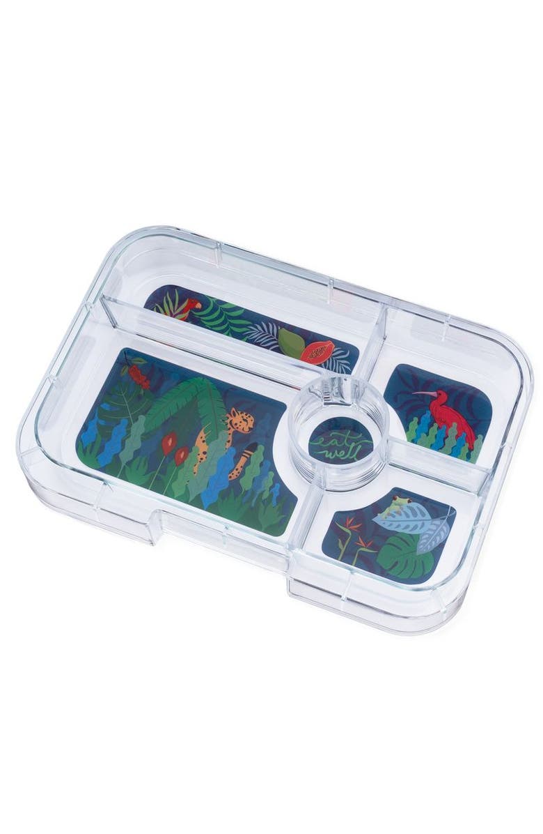 Yumbox Tapas Bento-Style Leakproof Lunch Box 5 Compartments, Alternate, color, Palm Green