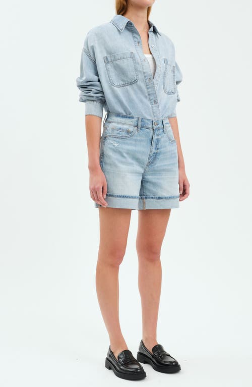 DAZE DAZE EASY RIDER HIGH WAIST RELAXED DENIM SHORTS