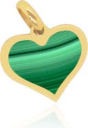 The Lovery Fine Jewelry Malachite Heart Charm