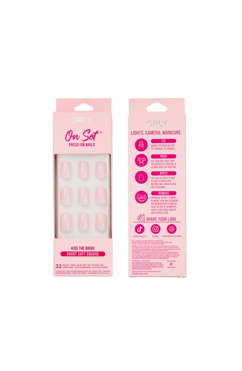 ORLY Kiss The Bride Press-On Nails, Alternate, color, Solid
